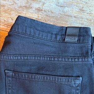Vince Midnight Black Jeans style Mason Relaxed Rolled